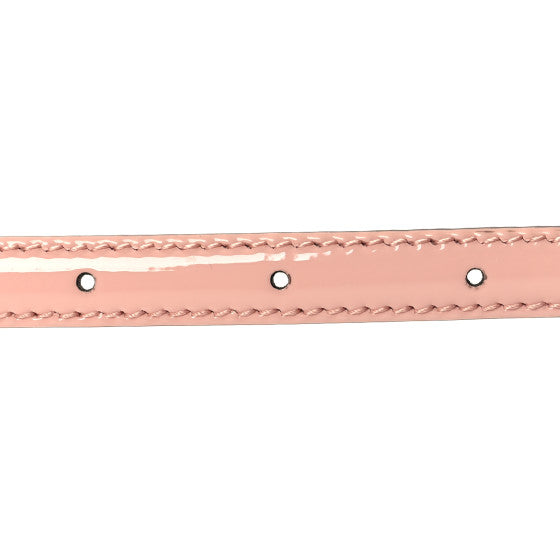 Gucci Patent Double G Thin Belt size 80 Powder Pink