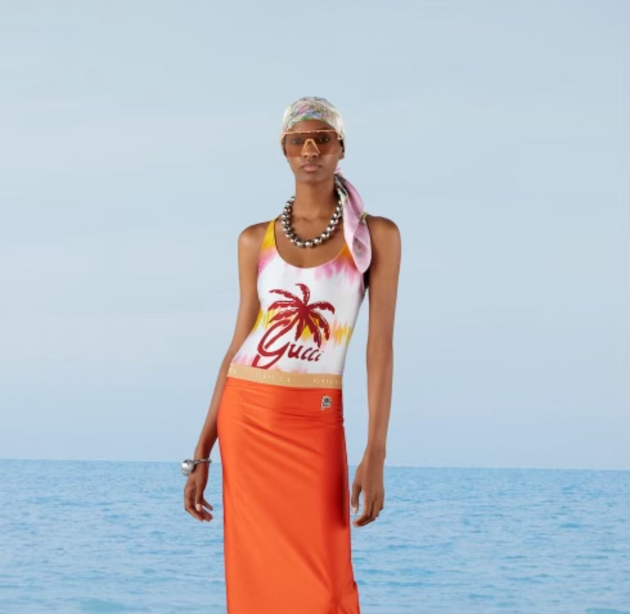 Gucci Women’s Tie-dye lycra swimsuit size small