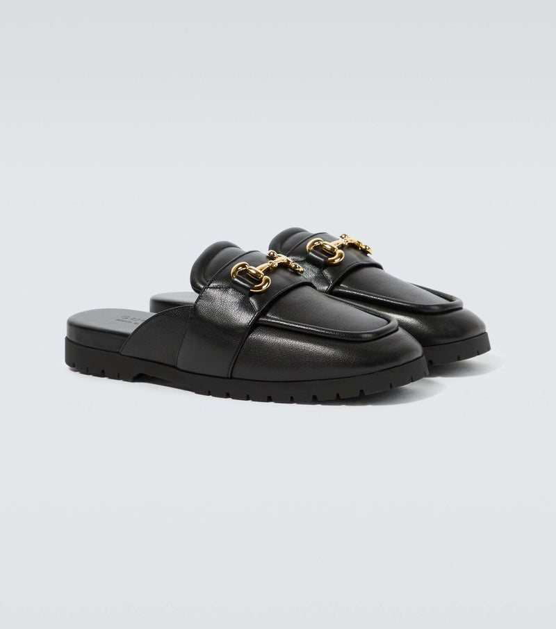Gucci Horsebit Leather Mule Women's Black ~ Size 40.5