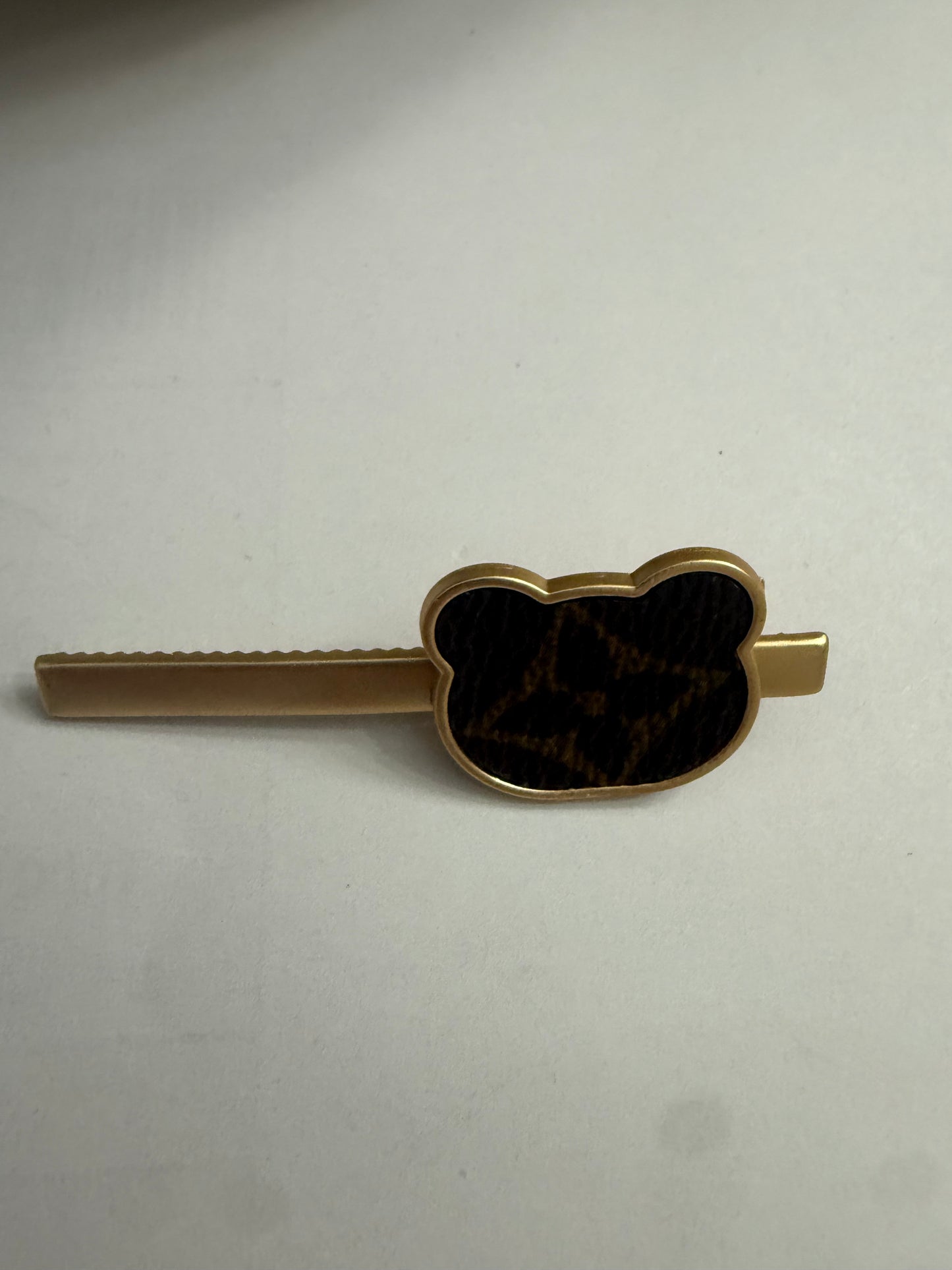 Upcycled Louis Vuitton hair clip hairpin