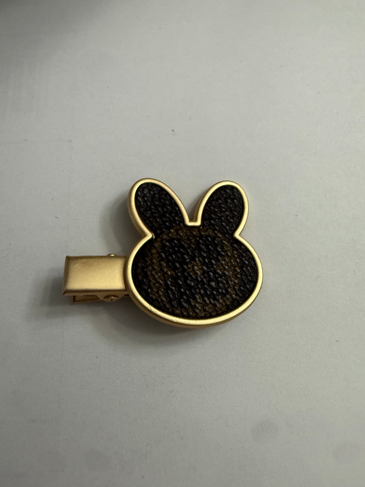 Upcycled Louis Vuitton hair clip
