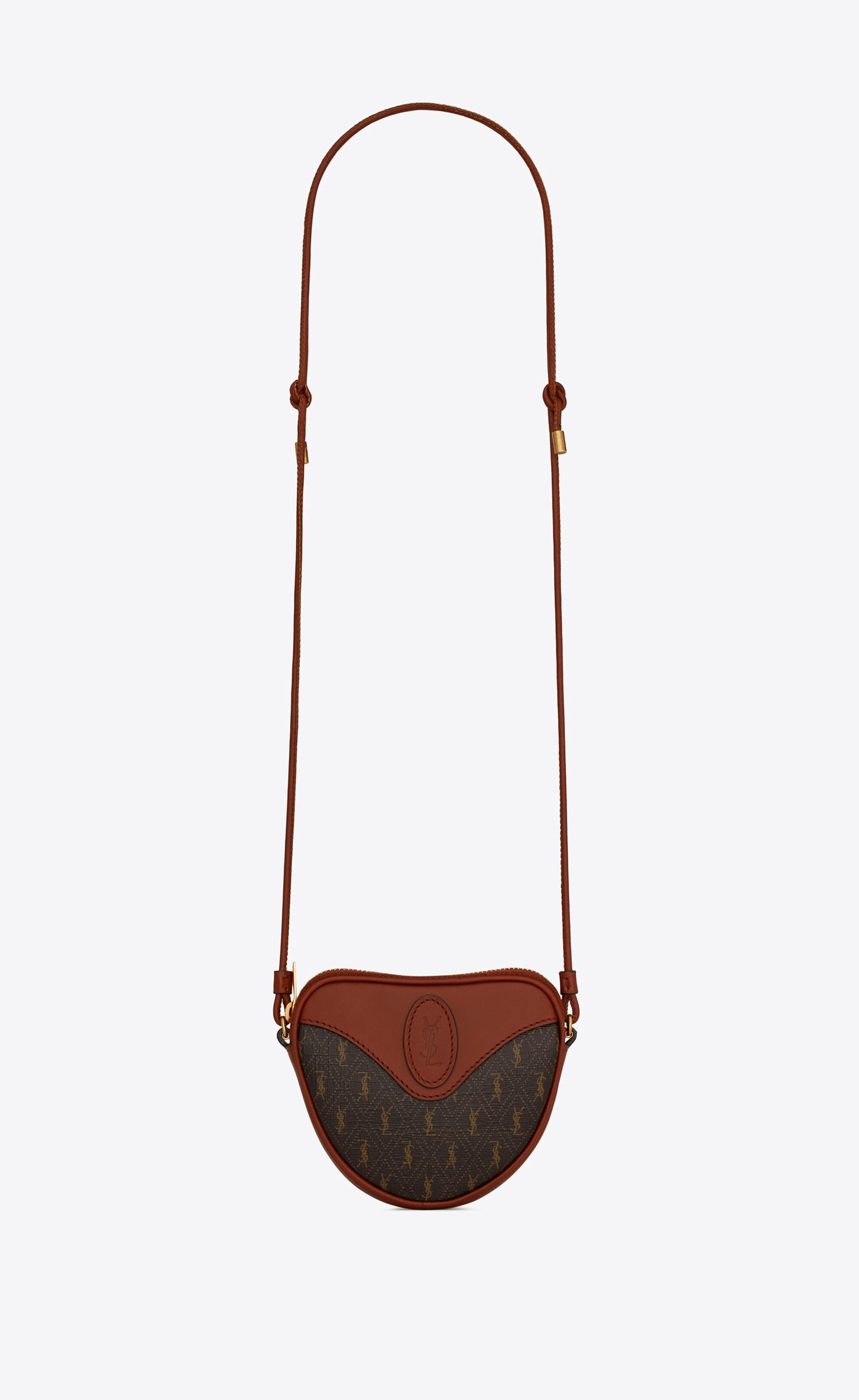 SAINT LAURENT YSL MINI COEUR LE MO CHOCO BROWN