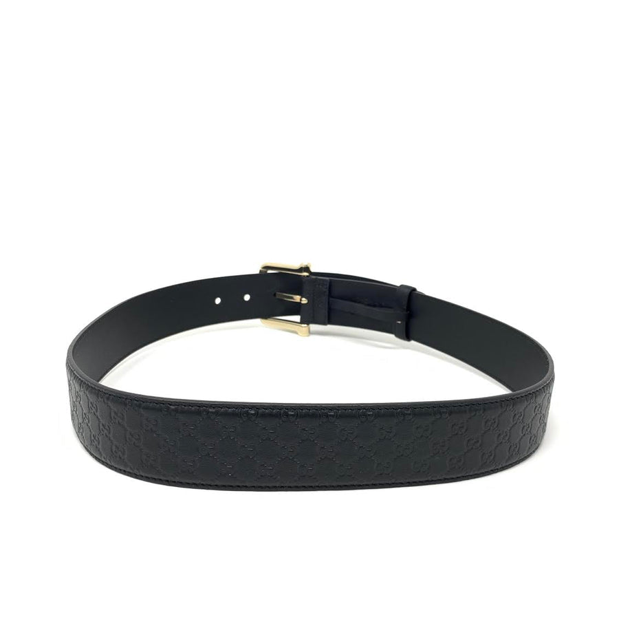 Gucci Black Guccissima Belt size 85