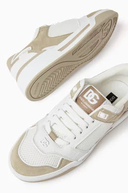 DOLCE & GABBANA New Roma Sneakers in Mesh & Leather size 9