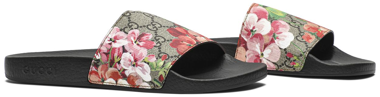 Gucci Wmns GG Supreme Slide 'Blooms' size~5