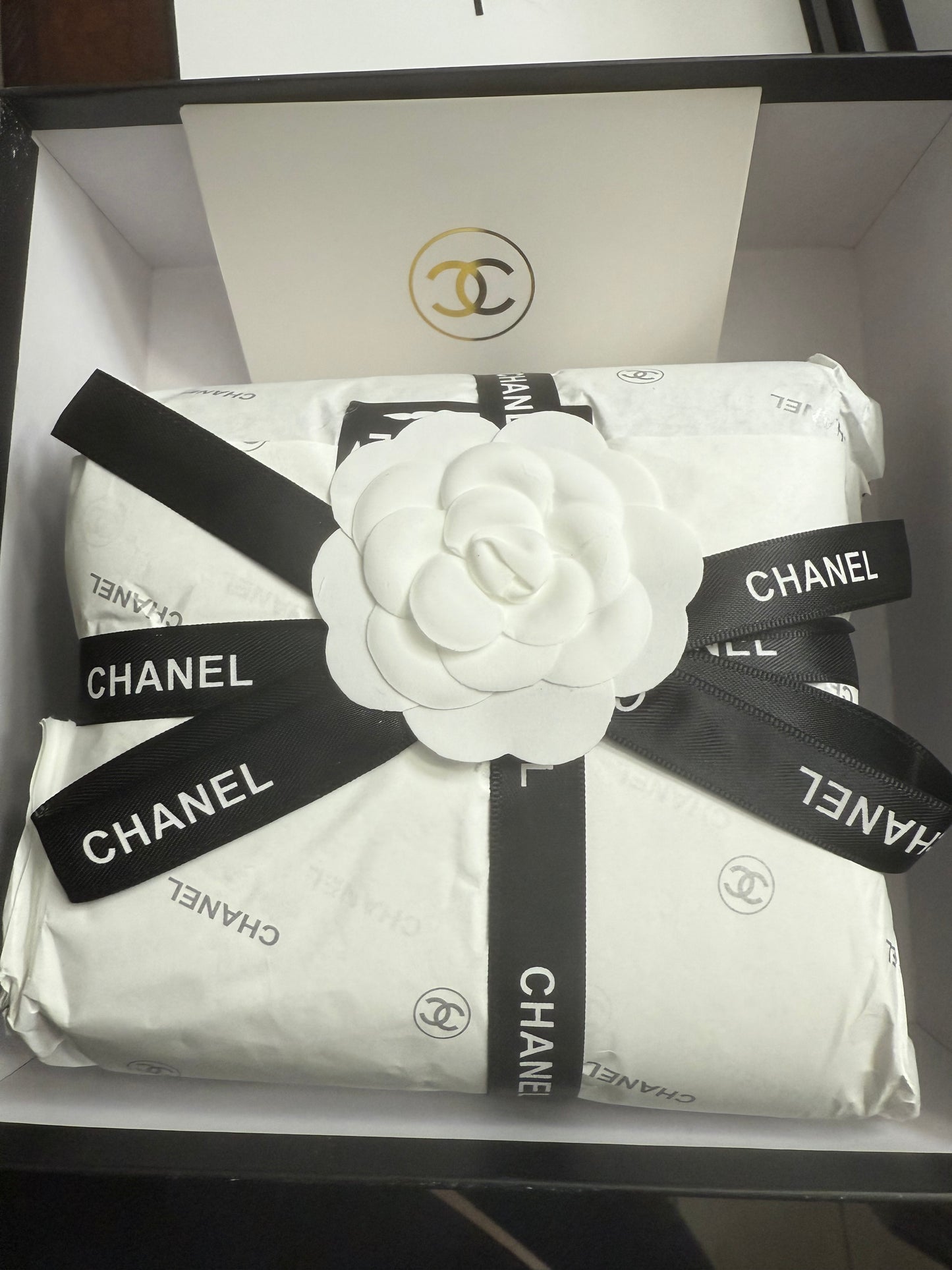 New Chanel Gwp with box scarf