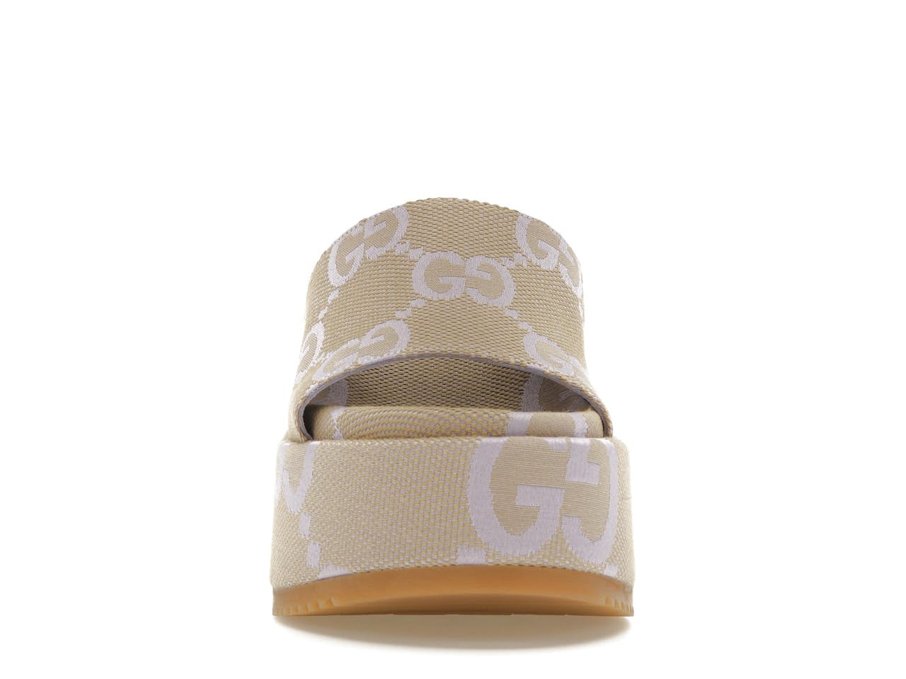 Gucci Jumbo GG Platform Slide Sandal
Beige purple Canvas size~9,5