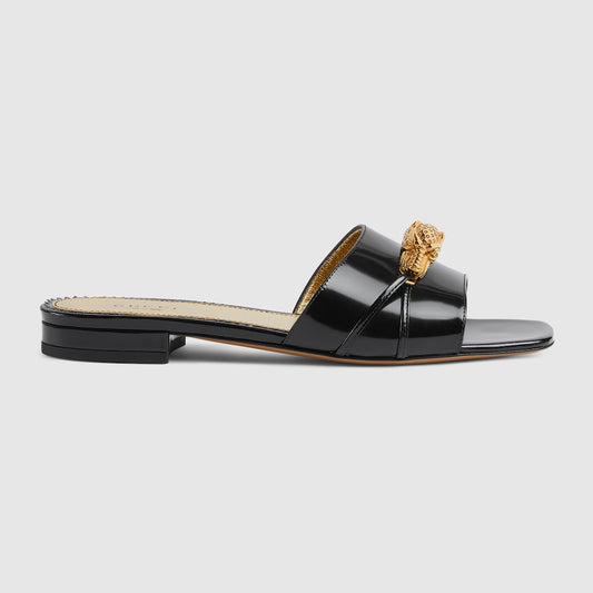 Gucci WOMEN'S SLIDE SANDAL WITH HARDWARE size~6