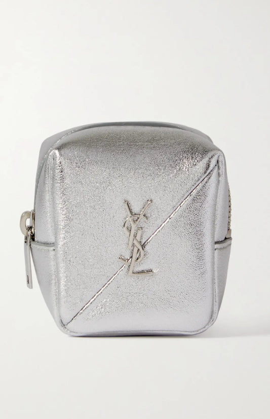Saint Laurent
Jamie Cube Charm Leather Zip Pouch