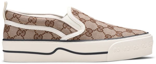 Gucci Wmns Tennis 1977 Slip-On 'Beige ebony size~ us 9