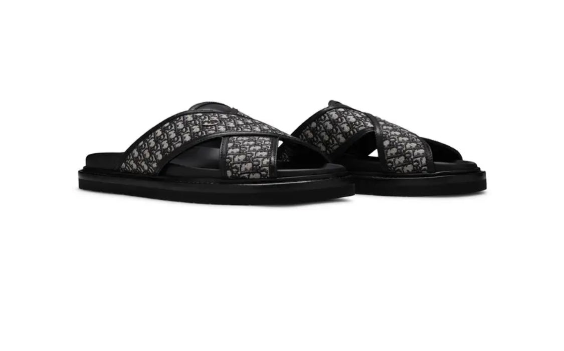 Dior Aqua Sandal 'Dior Oblique - Beige Black'