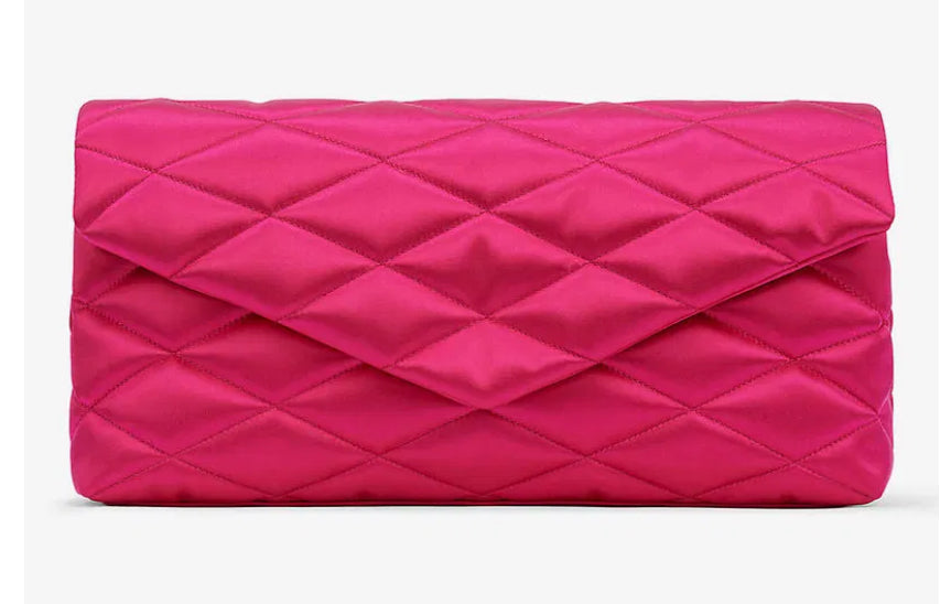 Sade satin clutch bag