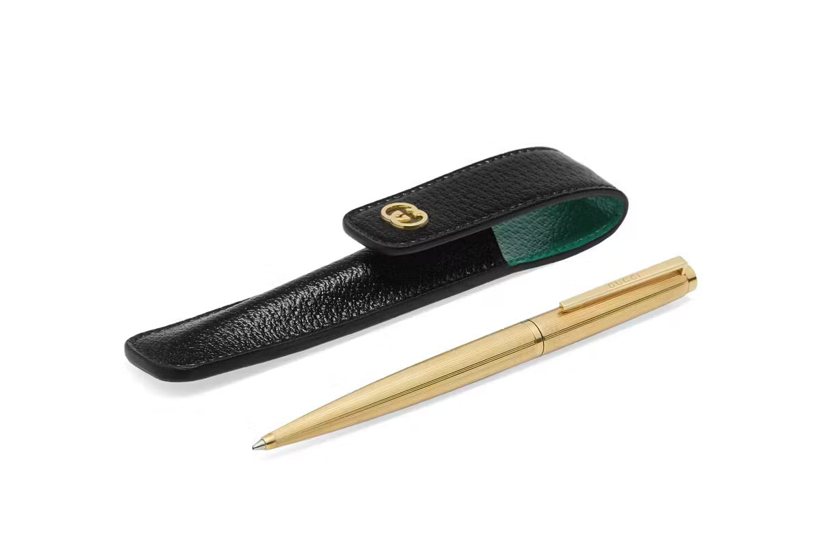 GUCCI PEN WITH INTERLOCKING G CASE