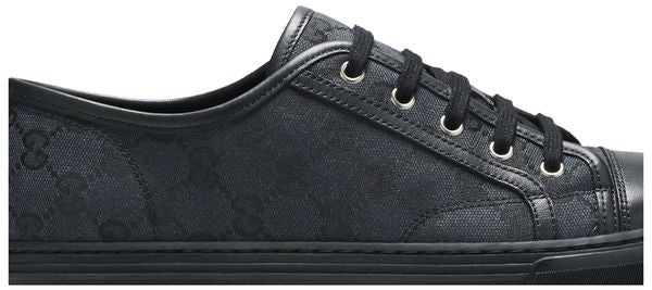Gucci GG Canvas Low 'Grey Black' size~34,5