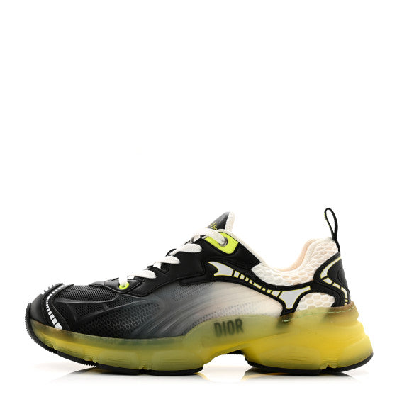 CHRISTIAN DIOR 
Matte Technical Fabric Mesh Dior Vibe Sneakers size~ us 9White Yellow