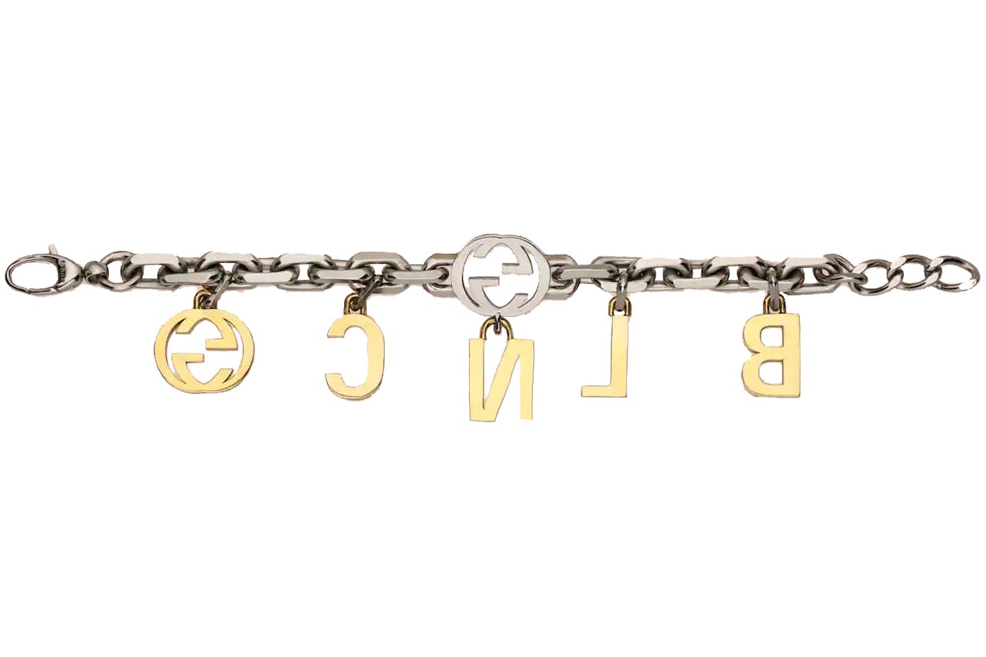 Gucci x Balenciaga The Hacker Project Charm Bracelet With Crystals