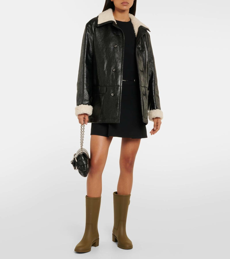 Gucci Double G rubber rain boots size~us 11