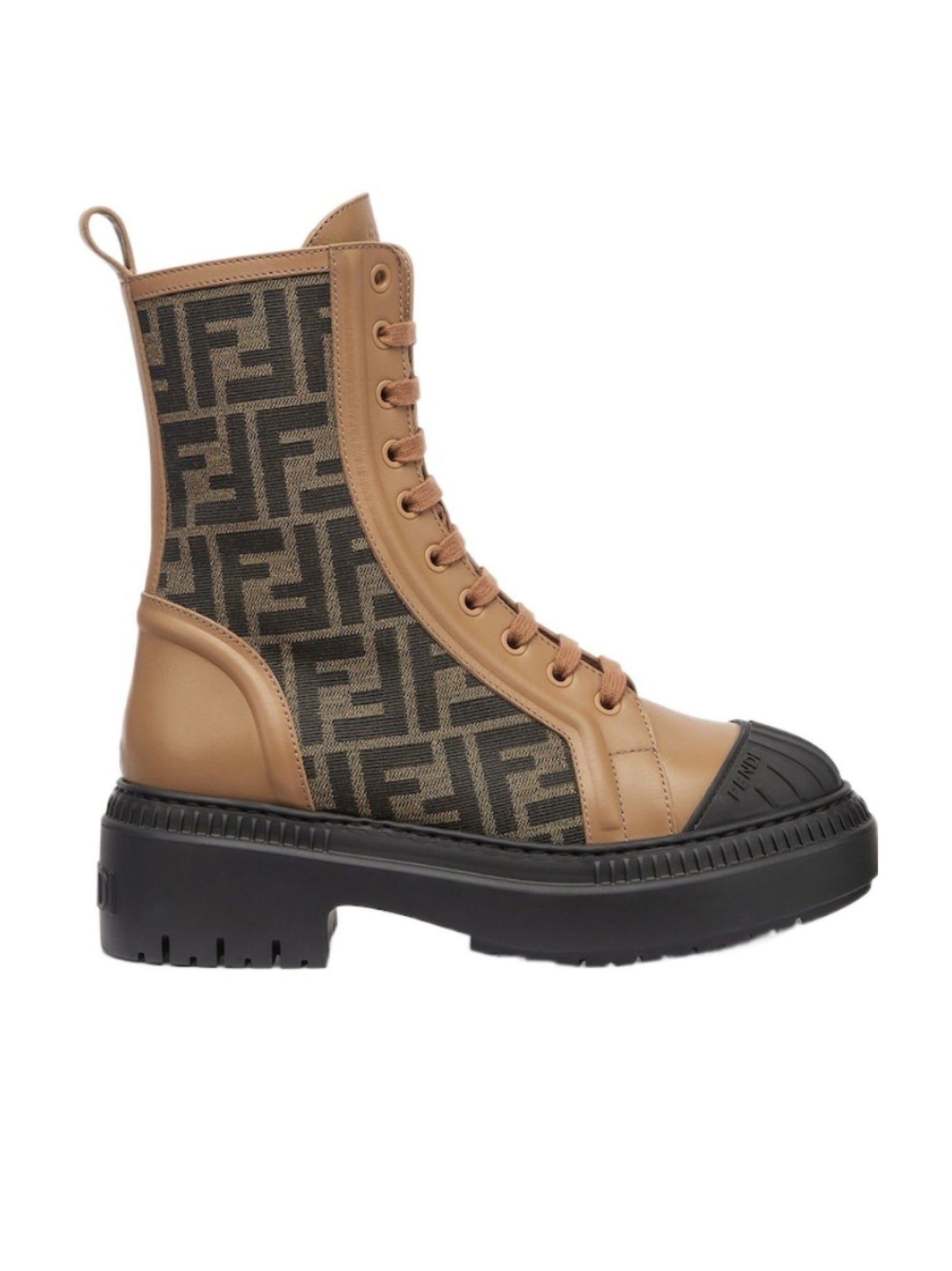 Fendi Wmns FF Motif Domino Biker Boot 'Beige' size ~ us 5