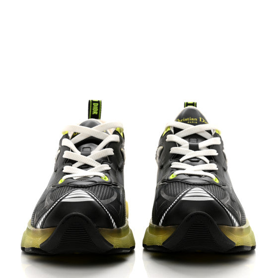 CHRISTIAN DIOR 
Matte Technical Fabric Mesh Dior Vibe Sneakers size~ us 9White Yellow