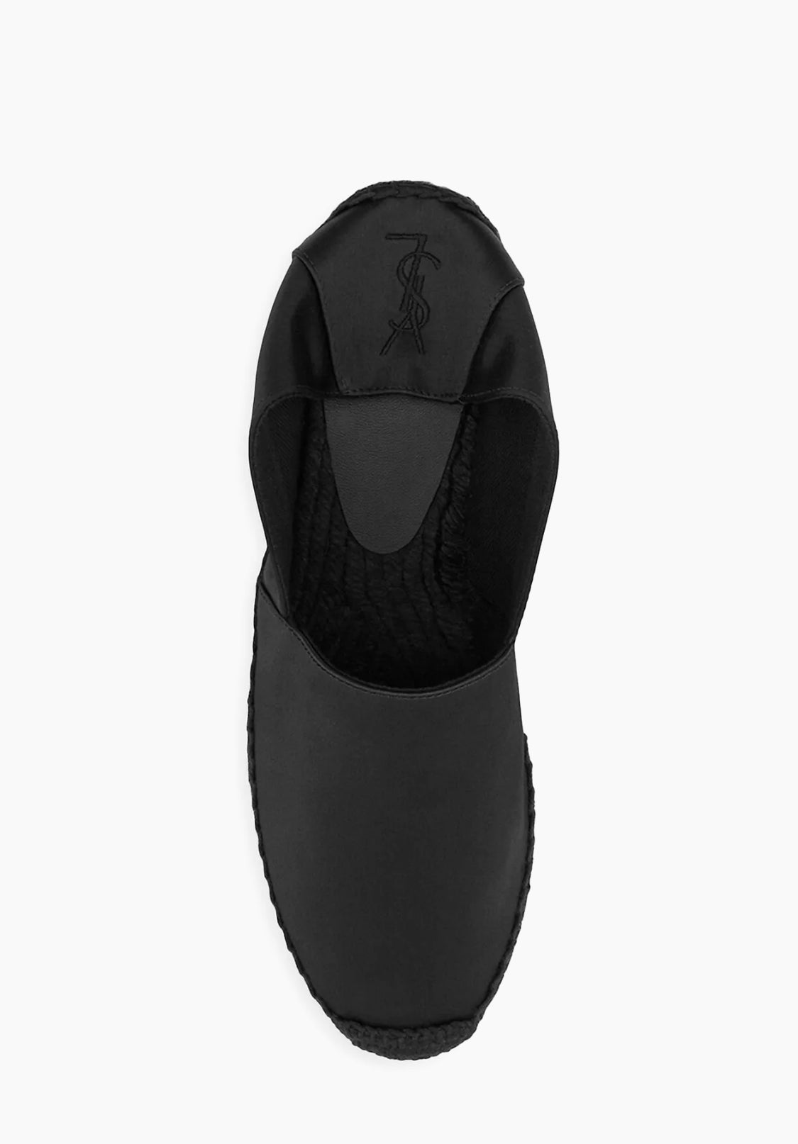 Saint Laurent
Cassandre Embroidered Espadrilles in Satin Crepe size~37