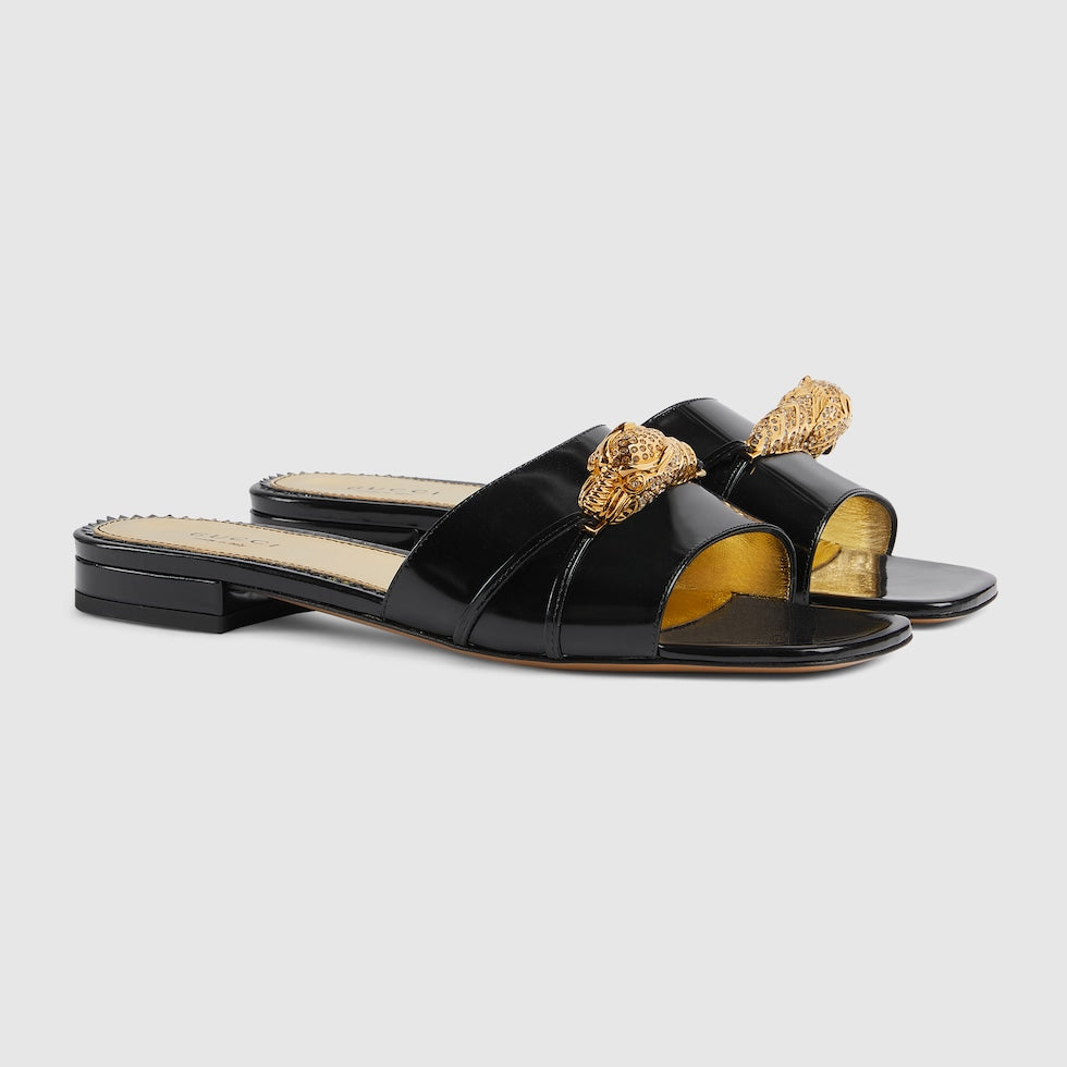 Gucci WOMEN'S SLIDE SANDAL WITH HARDWARE size~6