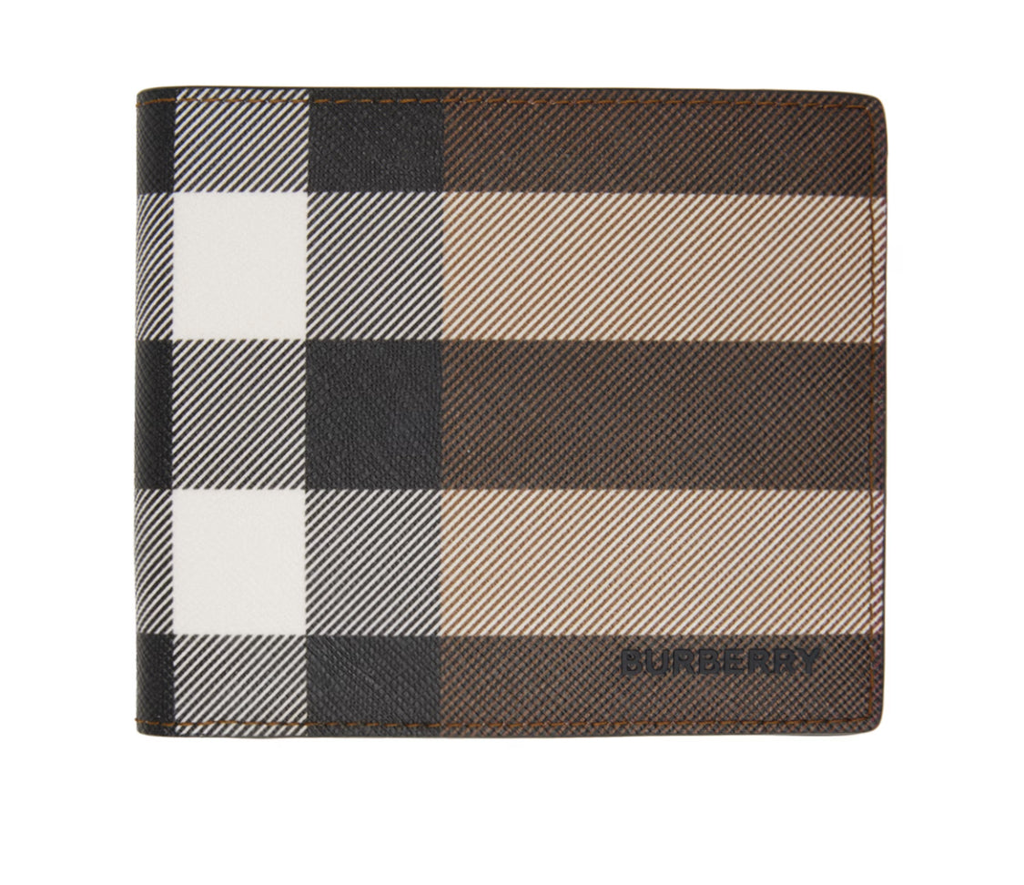 Burberry brown check wallet