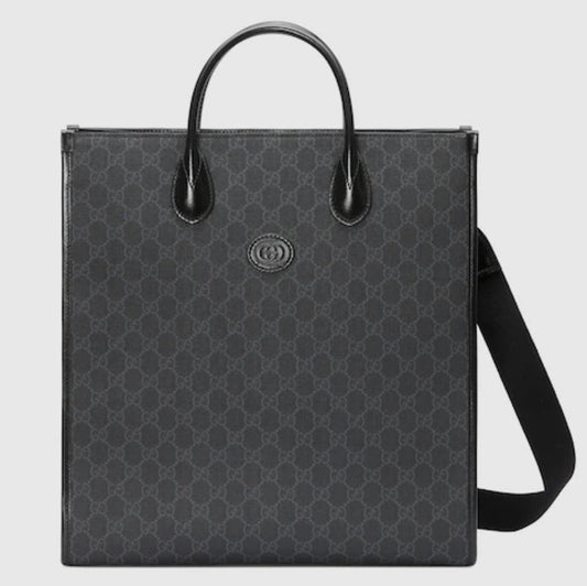 GUCCI GG Retro Series Leather Tote bag hand bag