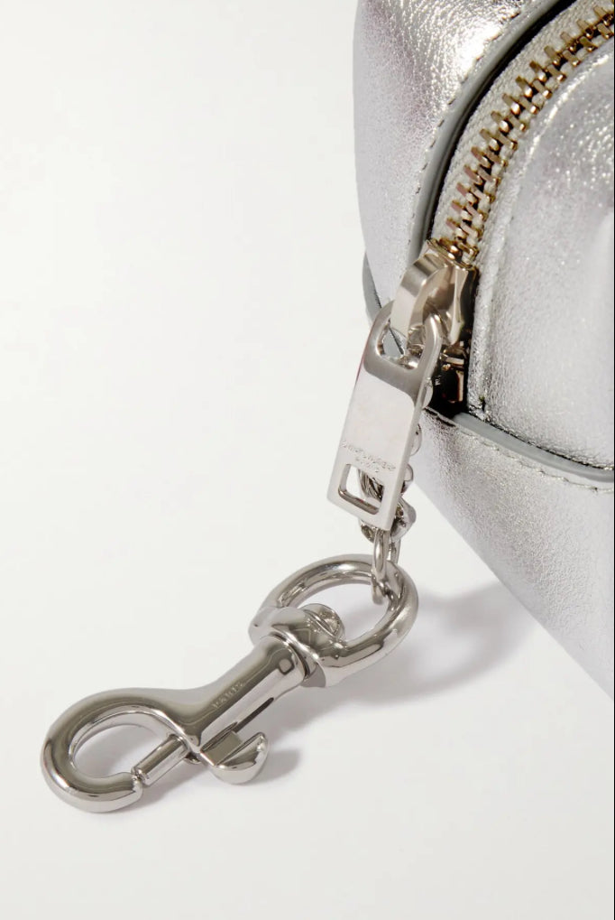 Saint Laurent
Jamie Cube Charm Leather Zip Pouch