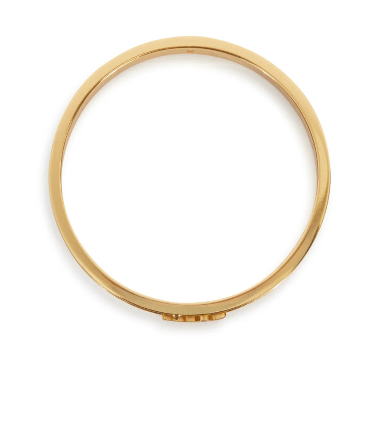 Saint Laurent Thin Logo Bangle Bracelet size~L
