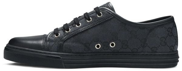 Gucci GG Canvas Low 'Grey Black' size~34,5