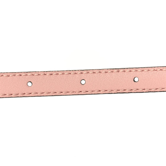 Gucci Patent Double G Thin Belt size 80 Powder Pink