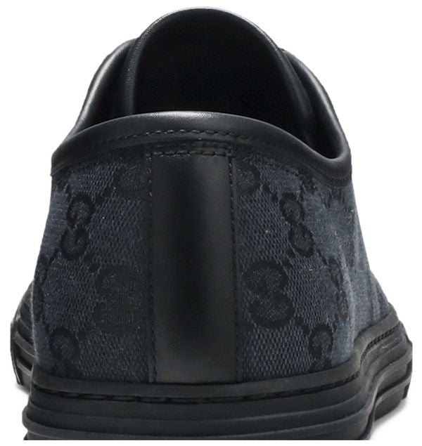 Gucci GG Canvas Low 'Grey Black' size~34,5