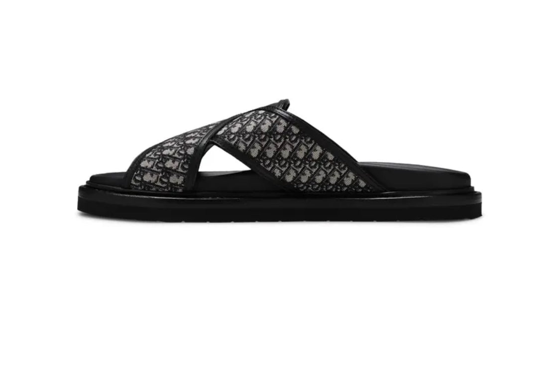 Dior Aqua Sandal 'Dior Oblique - Beige Black'