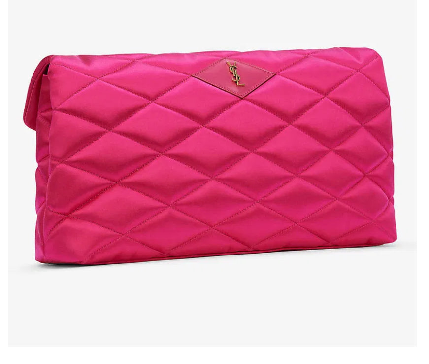 Sade satin clutch bag