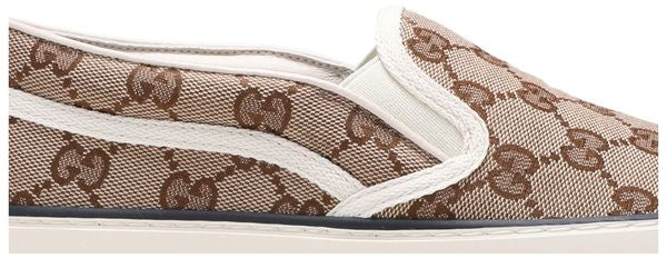 Gucci Wmns Tennis 1977 Slip-On 'Beige ebony size~ us 9