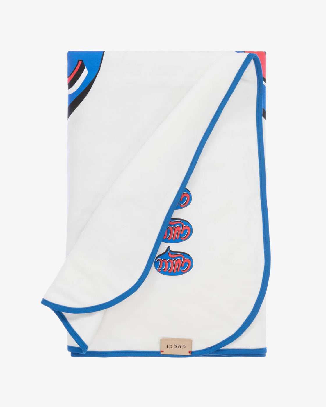 Gucci Babies Double Sided White Logo Blanket (80cm)