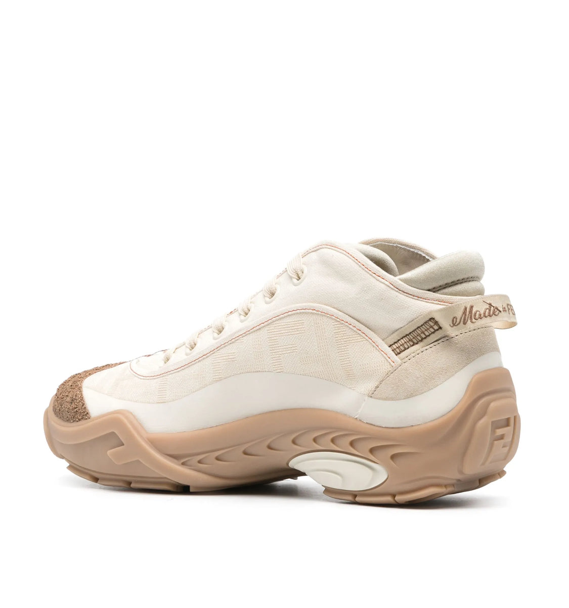 FENDI Tag Leather Sneaker  Mens us ~ Size 9