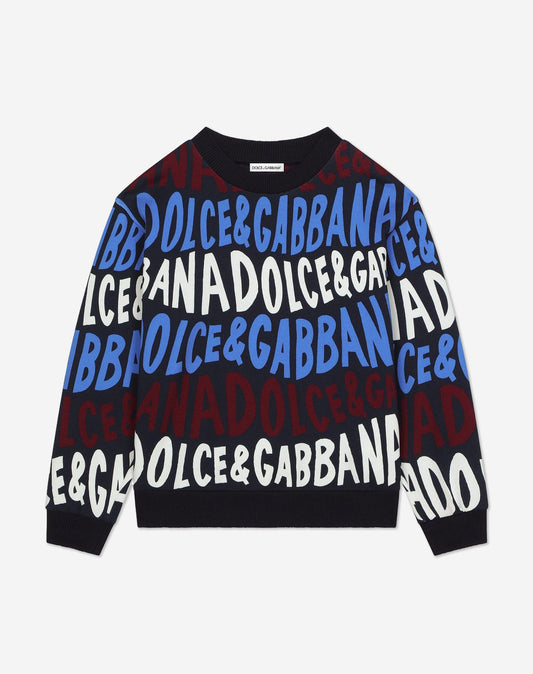 DOLCE & GABBANA KIDS logo sweater size 12
