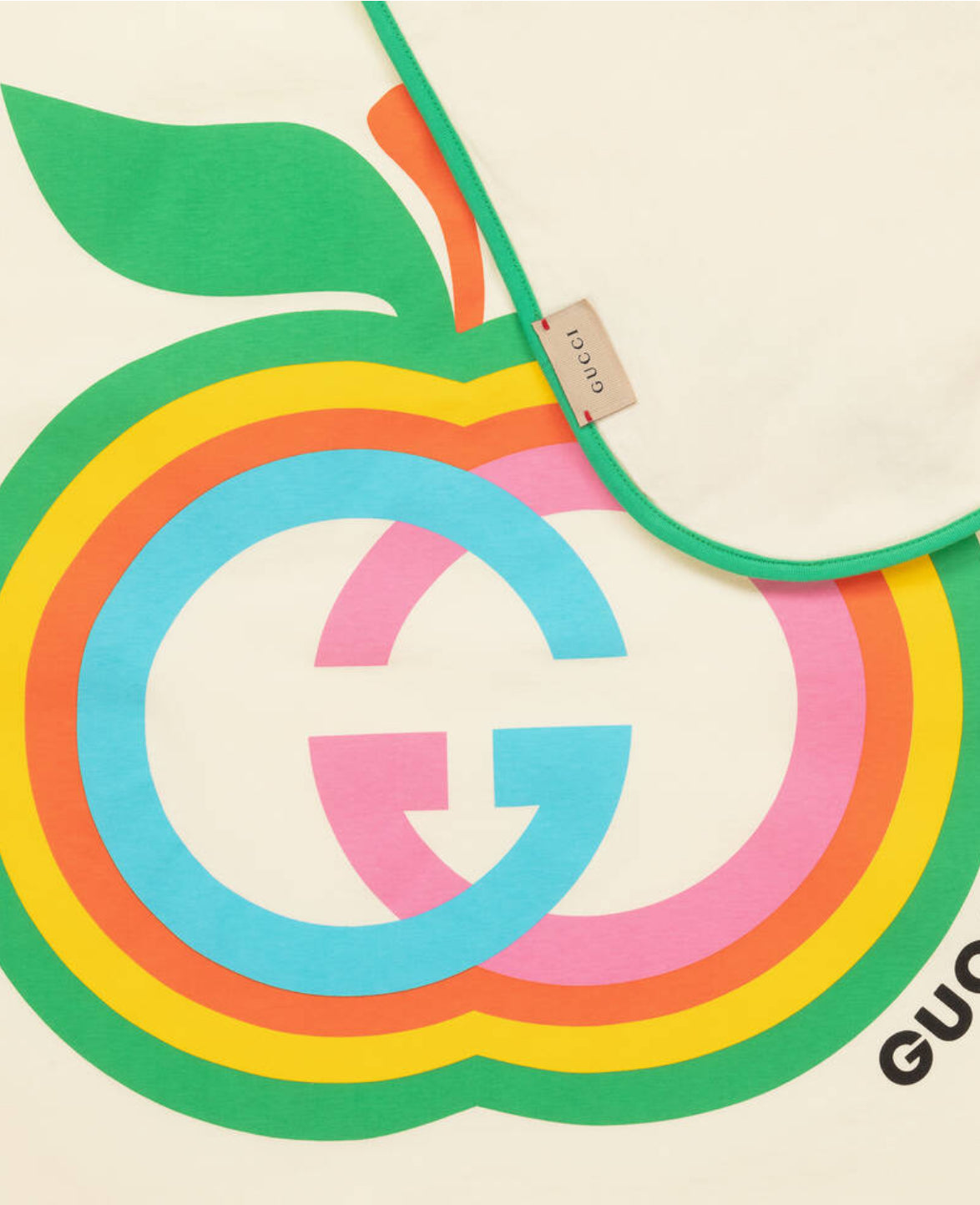 Gucci baby Girl Ivory & Green GG Blanket(80cm)