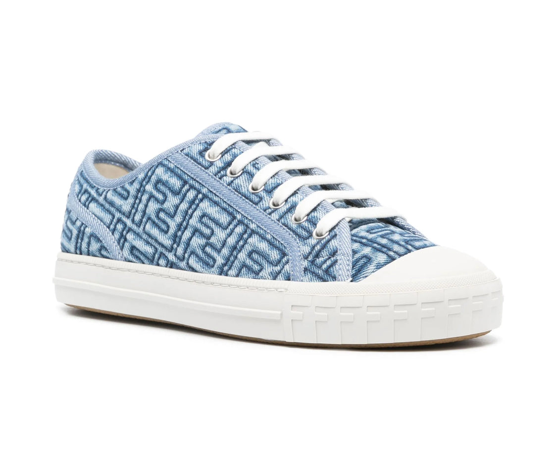 Women’s Fendi Domino Denim Sneakers Size 9.5