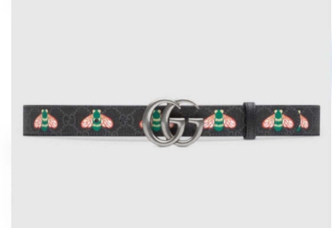 Gucci Gucci GG Supreme Bee Belt unisex size 115