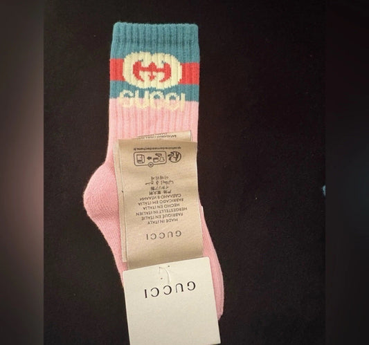 Brand New With Tags girls  kids gucci socks  Size 2 Aged 1-3yrs