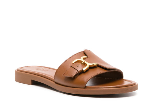 Chloe These Marcie sandals Leather Slides ~ Size 40