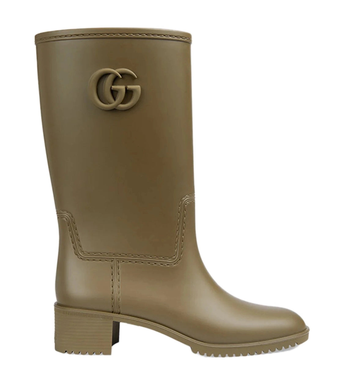 Gucci olive Green Rain boots