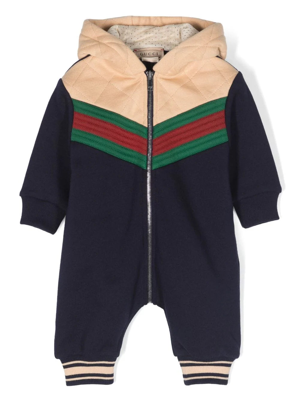 Gucci Kids
Web felted-cotton romper 9/12 months