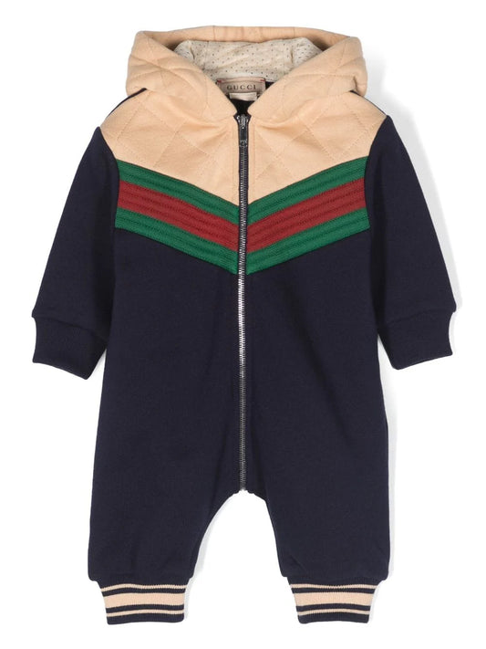 Gucci Kids
Web felted-cotton romper 9/12 months