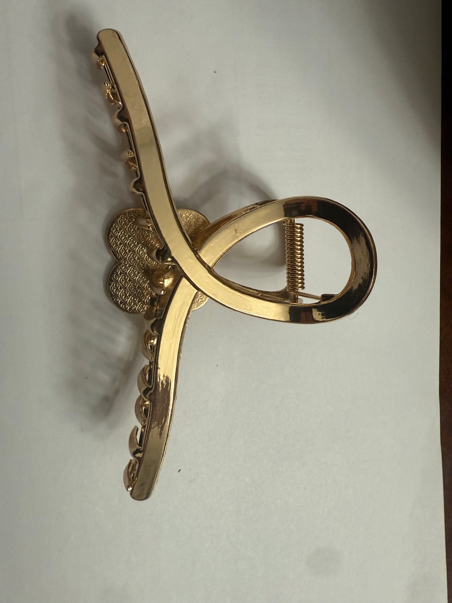 Upcycled Louis Vuitton hair claw hair clip