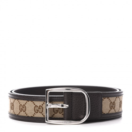 Gucci Monogram Dollar Calfskin Unisex belt size 80
