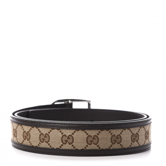 Gucci Monogram Dollar Calfskin Unisex belt size 80