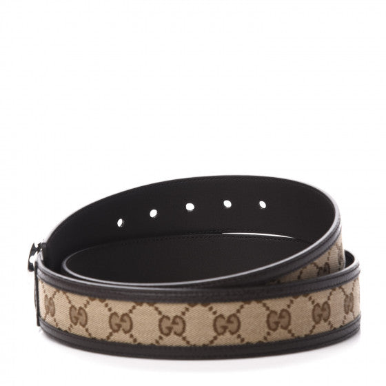 Gucci Monogram Dollar Calfskin Unisex belt size 80